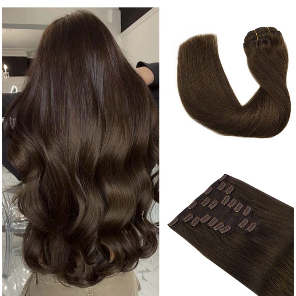 Luxurious Brown 100% human Hair Extensions